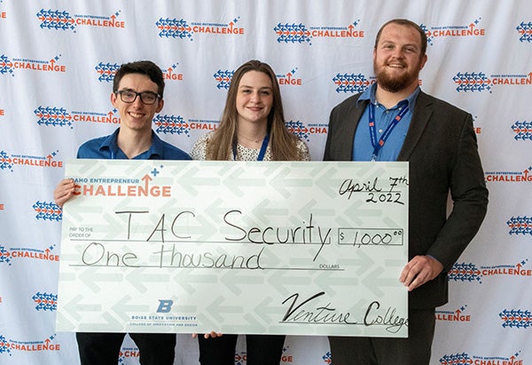 Team TAC Security: Alex Mitchell. Tatum Jones and Cameron White