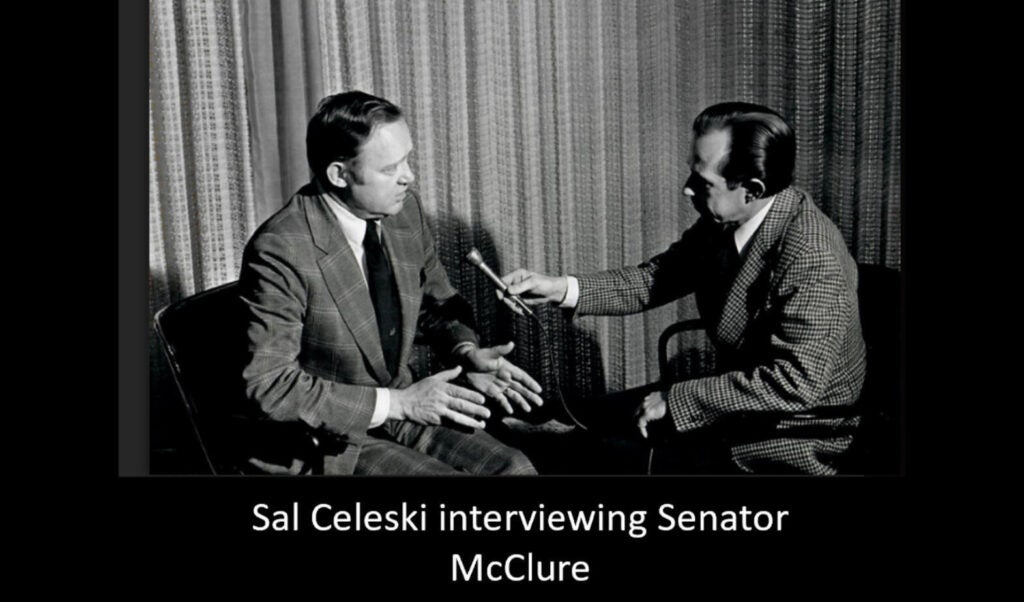 Sal Celesky interviewing Senator McClure