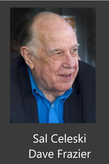 Portrait of Sal Celeski with the caption "Sal Celeski; Dave Frazier"