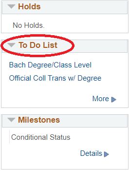 screenshot Location of To Do list