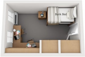 Double bunk floorplan