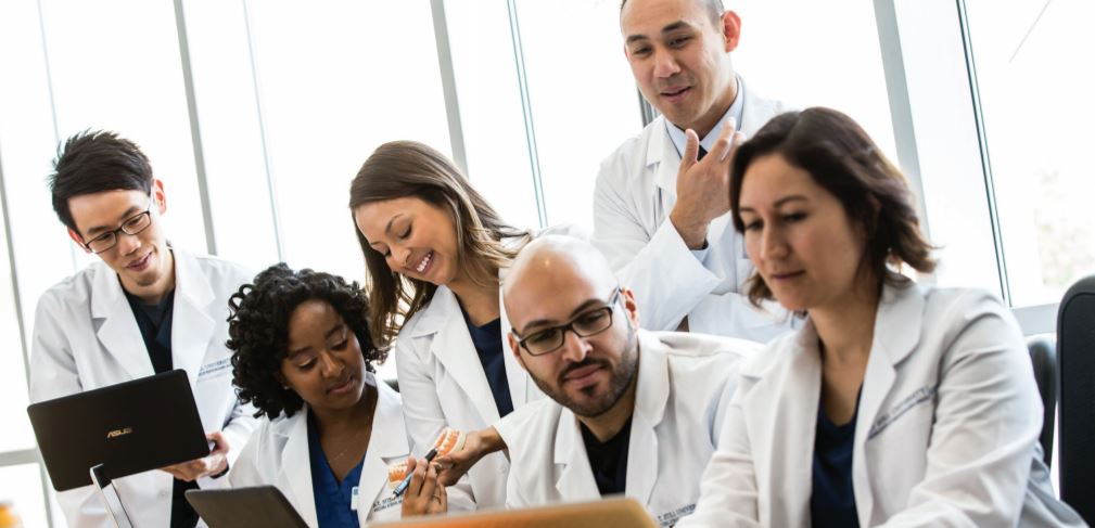 medical students sitting together