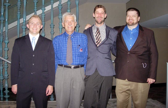 eoh-winners Vantucky Stumptown Bridge Coalition (L-R): Anthony Ashby, Tom Turco, Matt Wildhagen, Dayn Slaathaug (Third Place Winners)