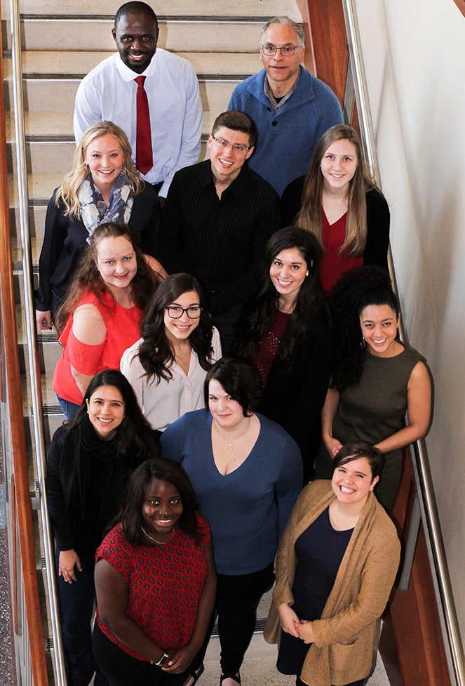 Group of students and fellow that created the last sustainability report.