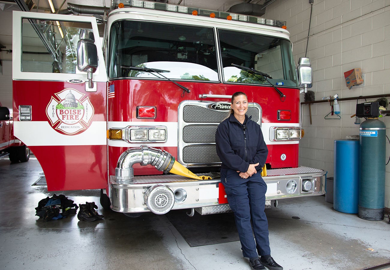 Captain Ashley Rosenbaum at Fire Station 11