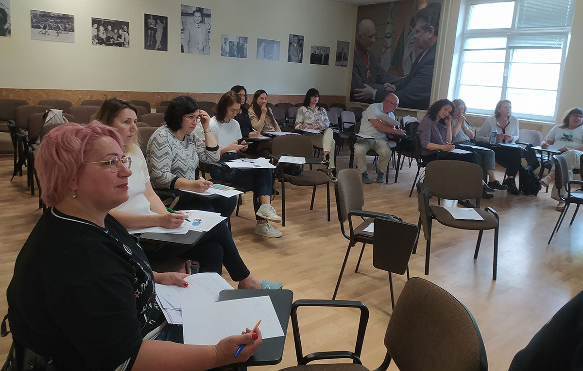 Shawn Simonson's class in Lithuania