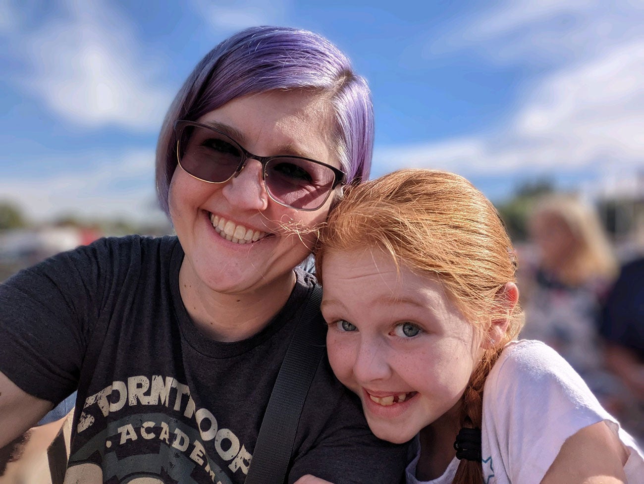 Anaysha Hawks with her daughter
