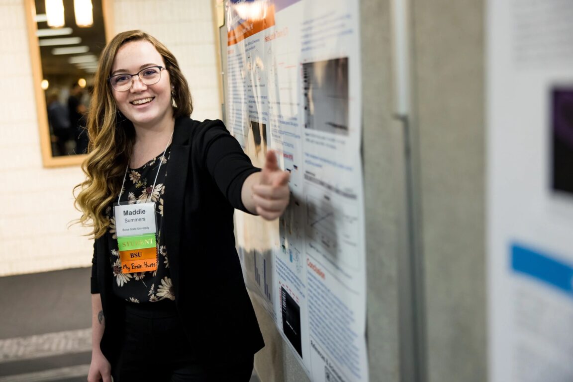 Maddie presenting research