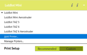 Add Printer is the 6th option in the printer selection dropdown in the top right corner of Cura.