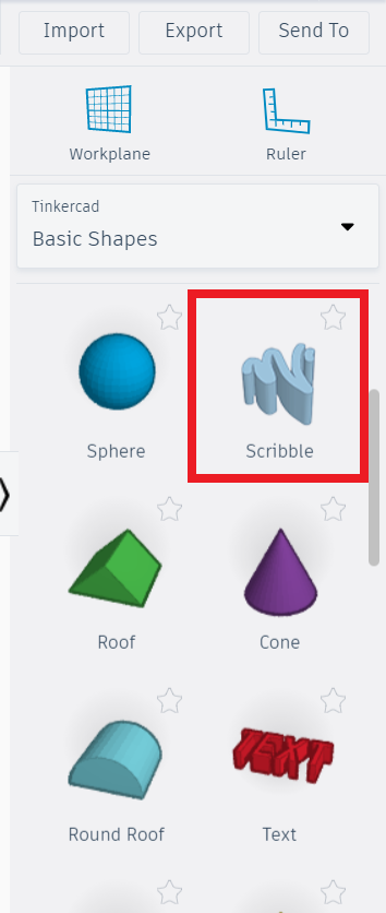 Scribble shape