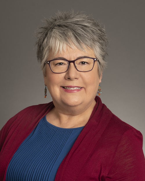 professional portrait of professor/librarian Beth Ramsey