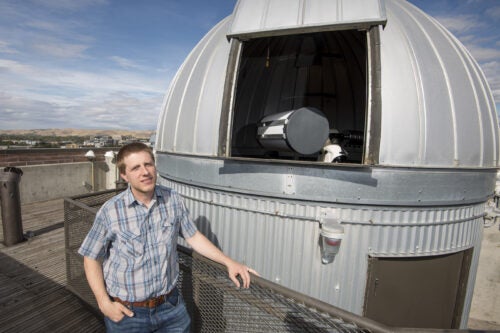 Brian Jackson at the Observatory.