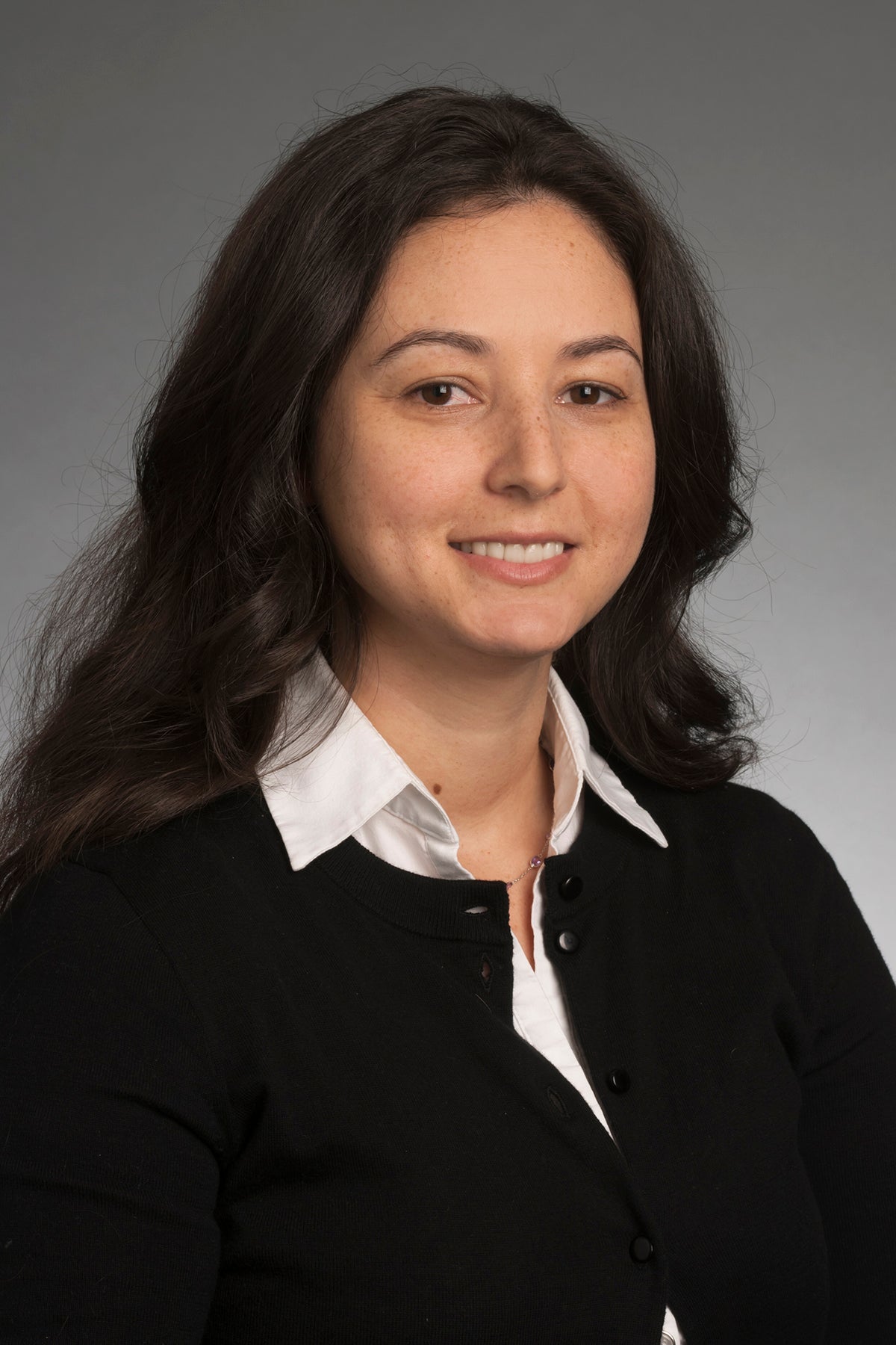 Studio portrait of Amber Sherman.