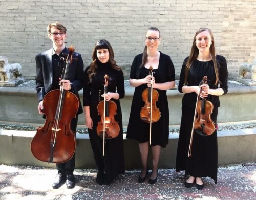 An image of the Aestus Quartet