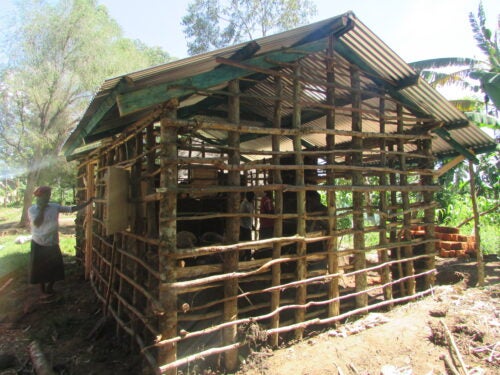 photo of a kitchen under construction.