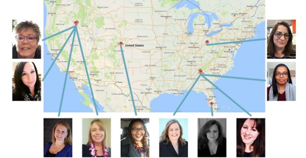 Map showing where OWPL students are located