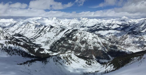 The East River study site in the Colorado Rockies spans thousands of feet in elevation and includes shrub, forest and alpine ecosystems.