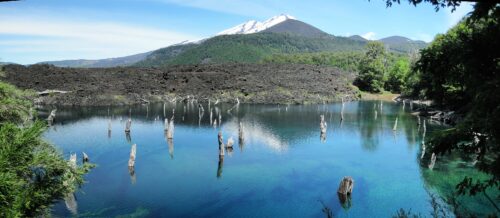 Chilean volcano panorama