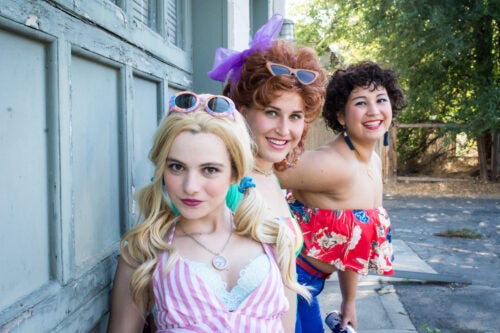 three actors featured in the musical