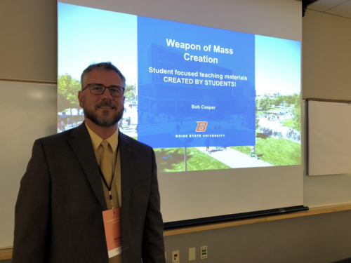 Bob Casper presenting