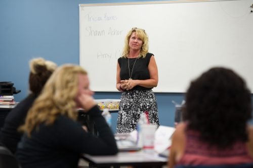 Tricia Burns, an instructor for the Center for Professional Development