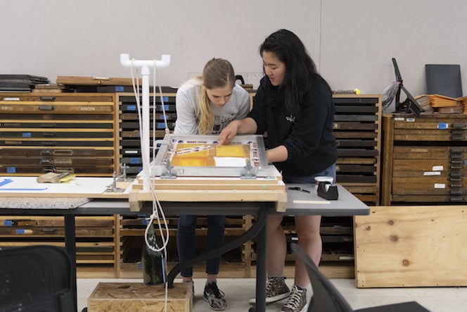 graphic design students