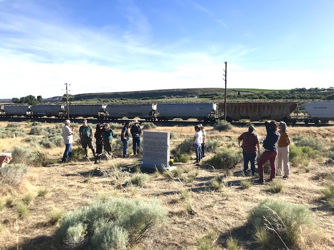Chinese rail worker memorial near King Hill