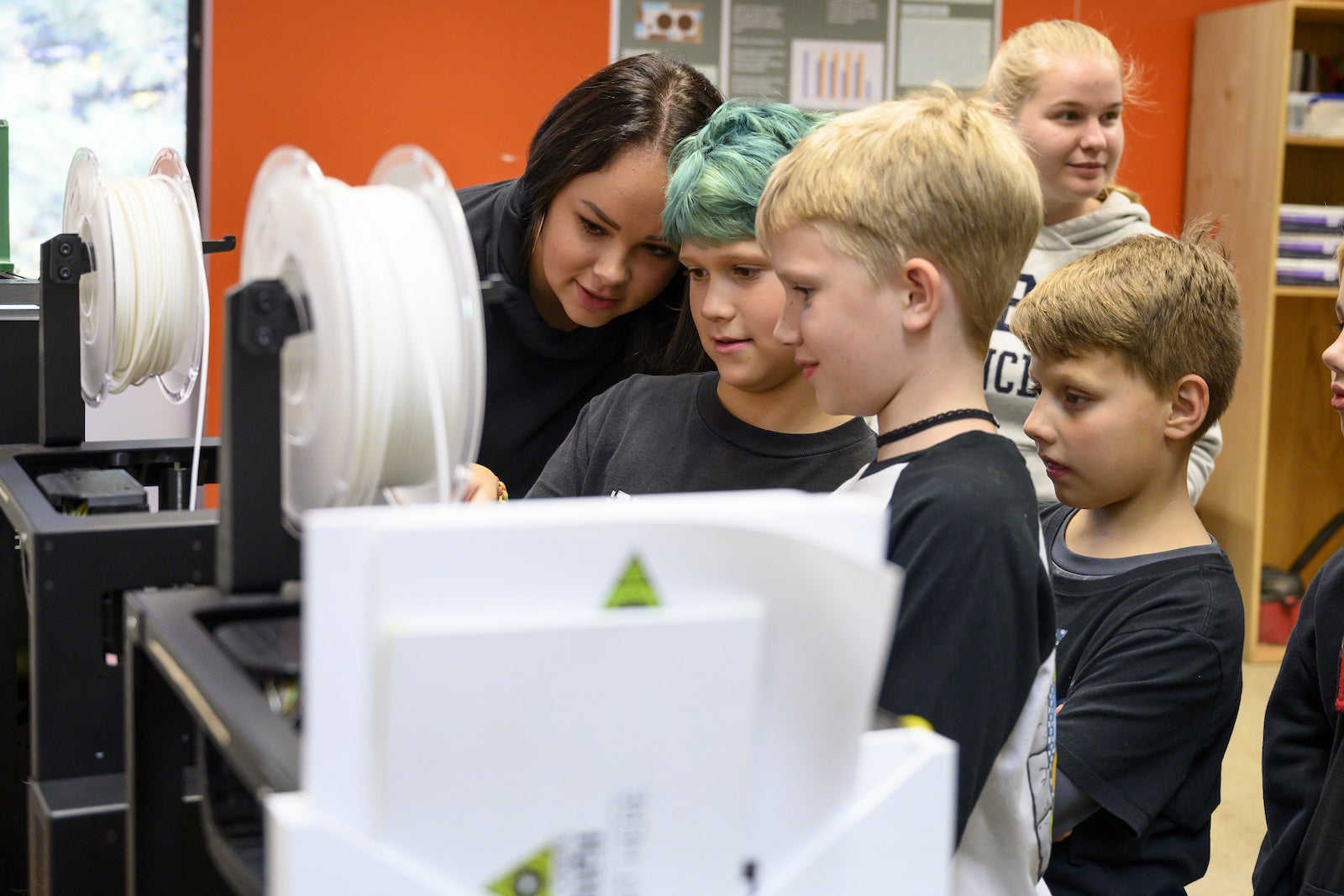 Math student teaches math concepts to younger students