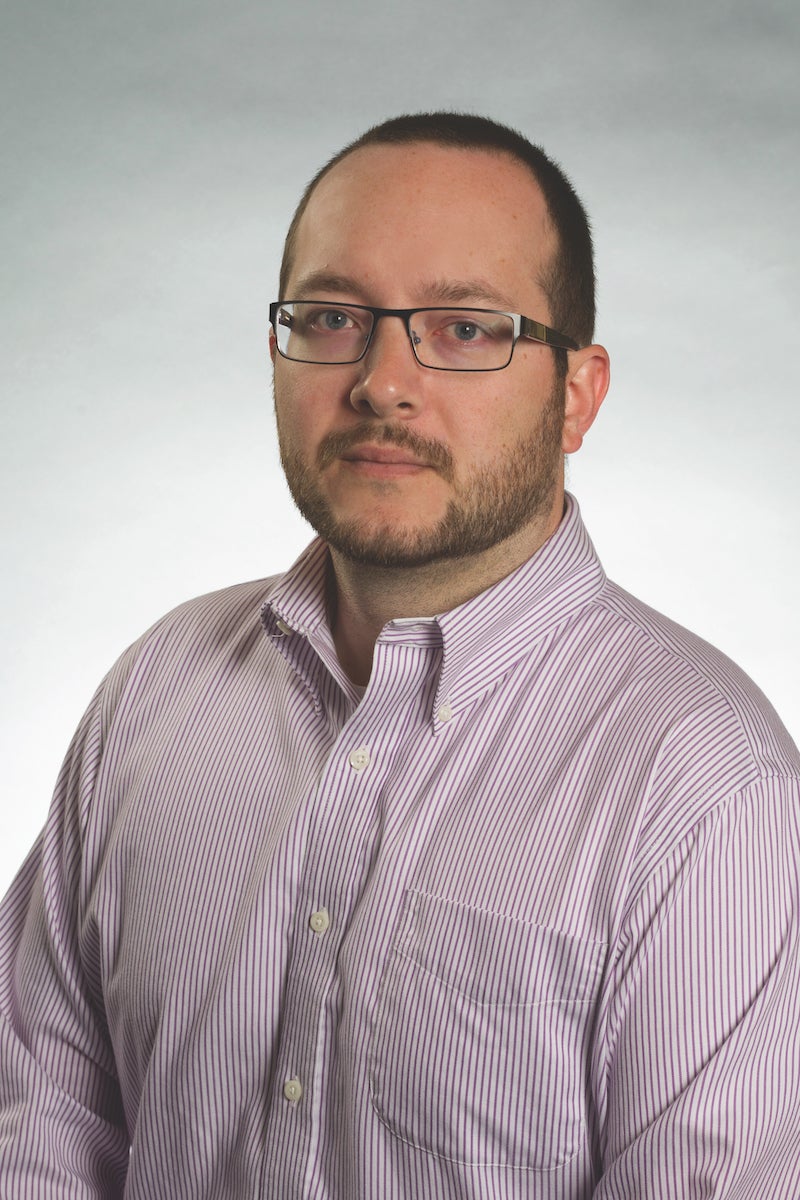 Studio portrait of Shaun Gaan.