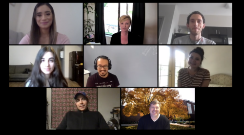 Snapshot of virtual meeting participants. 