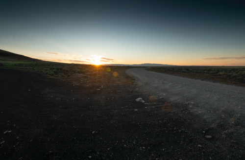 Sunrise in the desert
