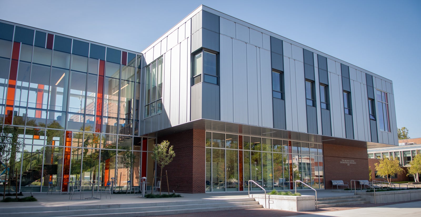 Another outside view of the Materials Research building