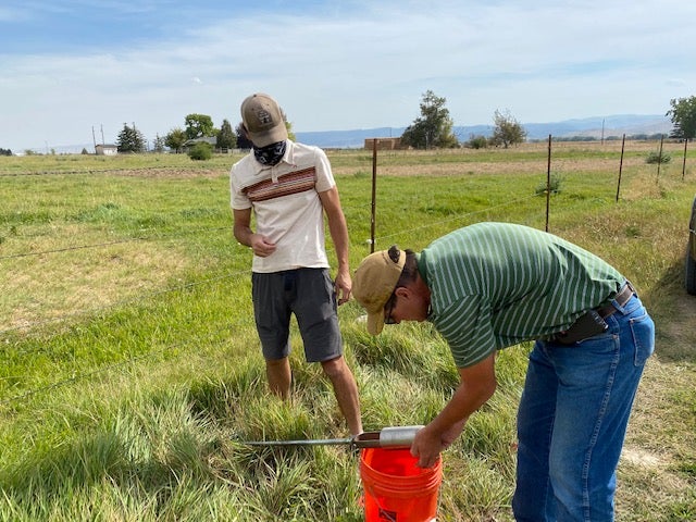 Pierce's team gathering data near the Kimberly study site.