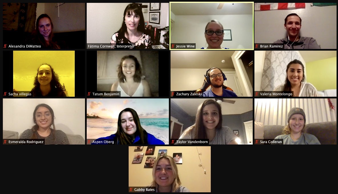 Virtual class photo. 