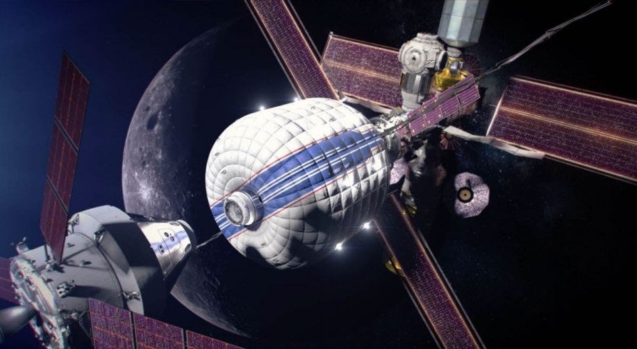 inflatable habitat in space