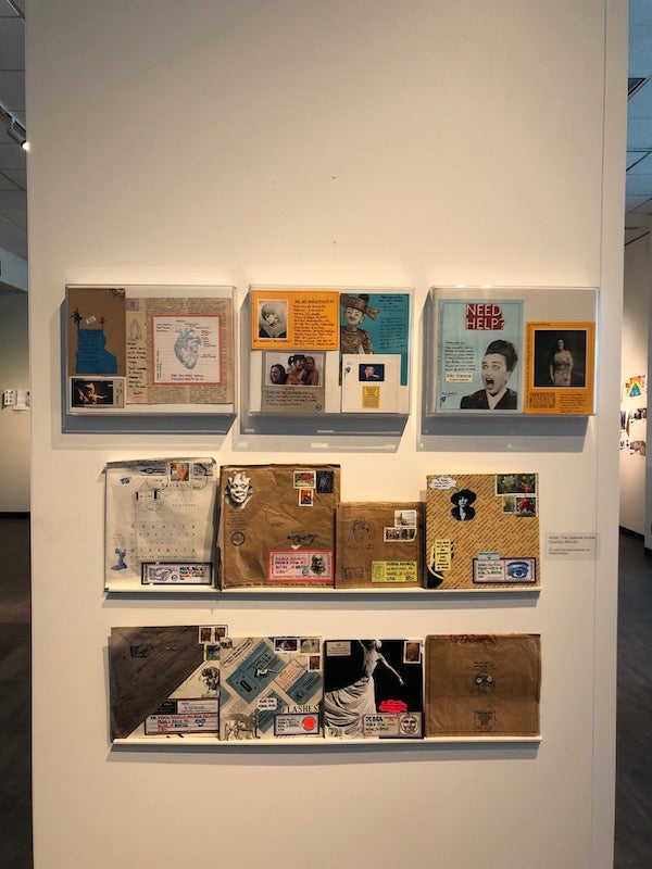 Mail art on display