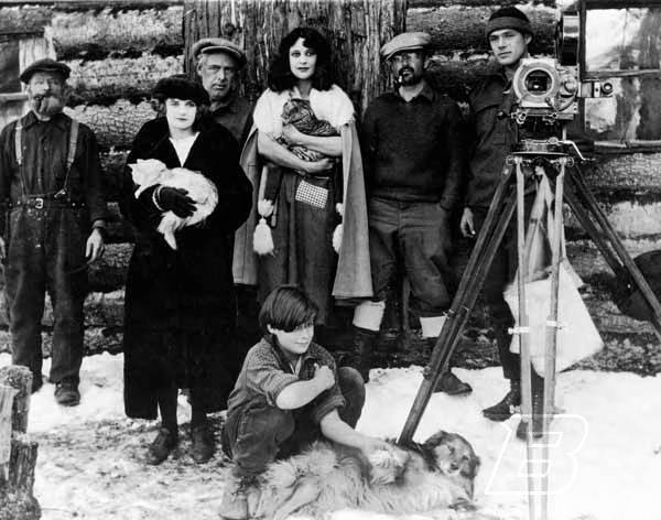 Filmmaker Nell Shipman and her company on the shores of Priest Lake, Idaho, in 1923.