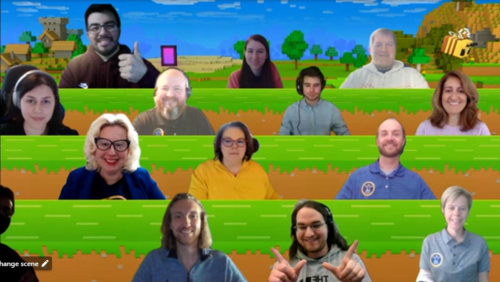 Virtual group meeting snapshot. 