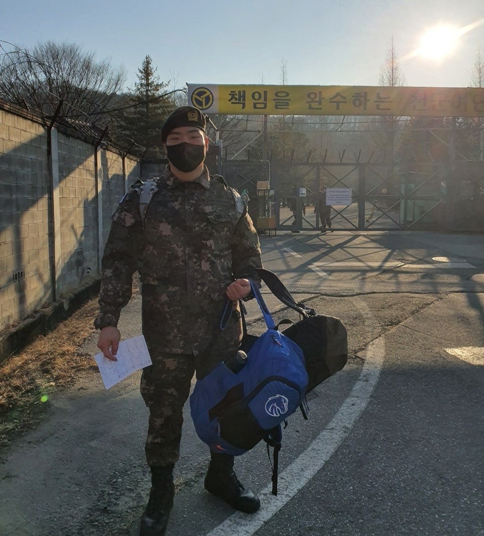 Ben Kang serving in the Republic of Korea Army (ROKA)
