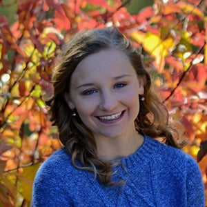 photo of Meliah outside in autumn