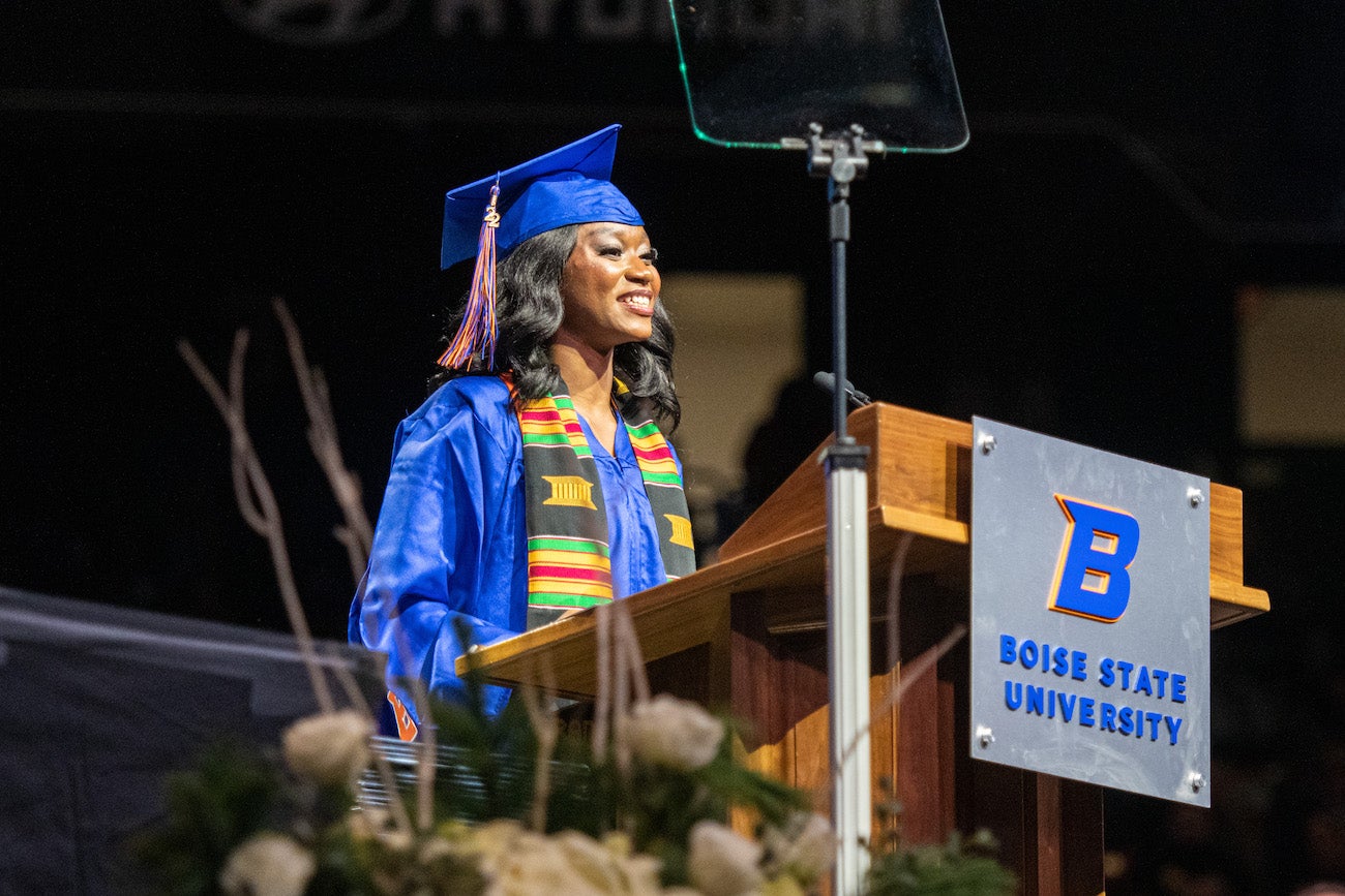 student speaker Nya Nyapamba