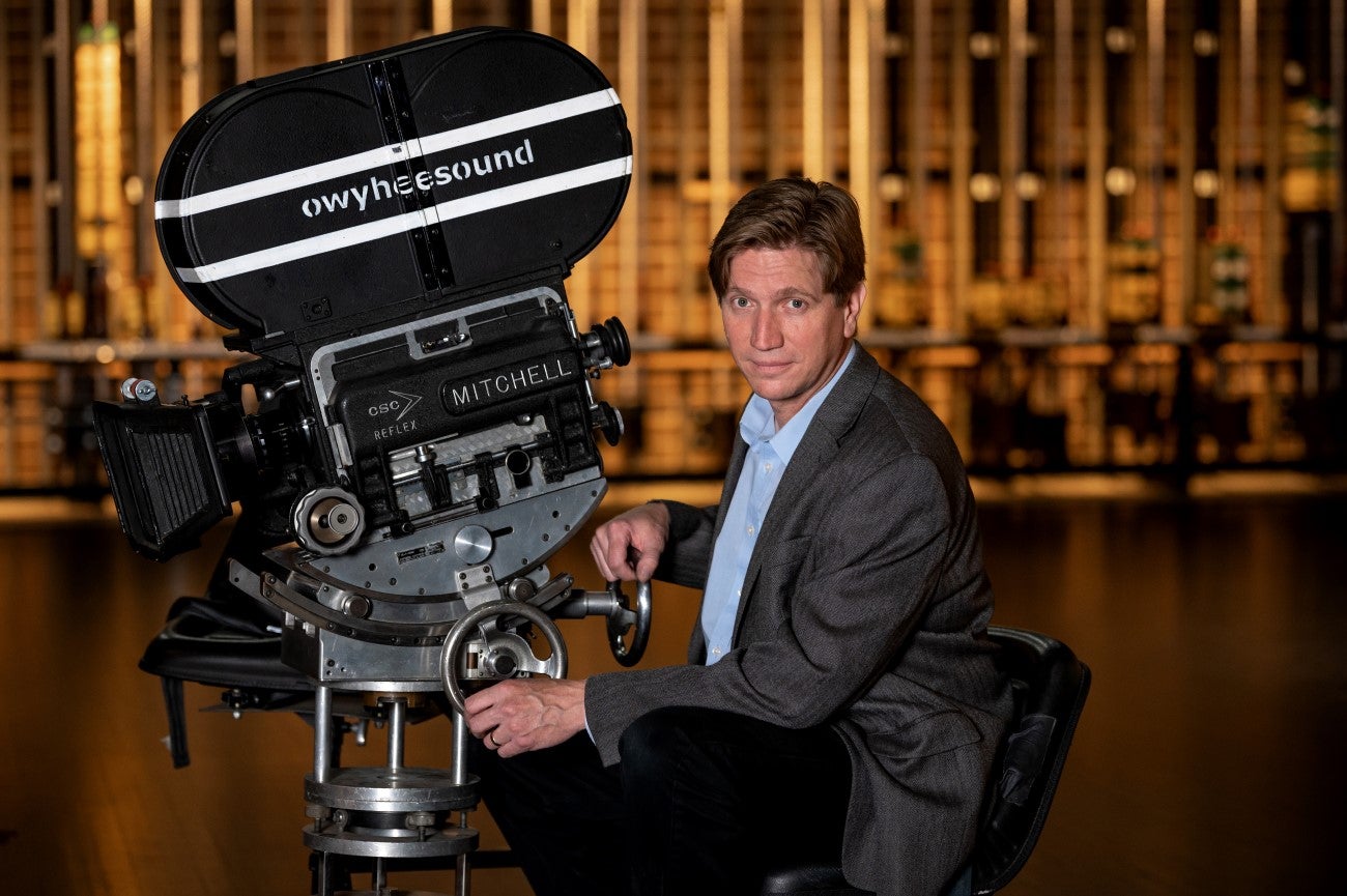 Nathan Snyder posing with camera