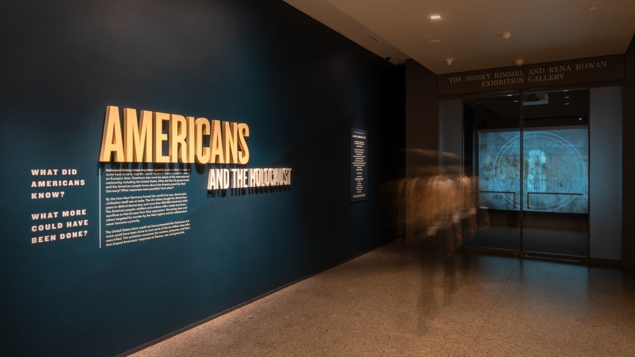 Holocaust exhibit in museum