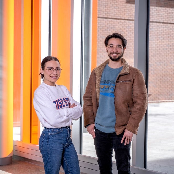 Ally Almaraz and Cyrus Koroni