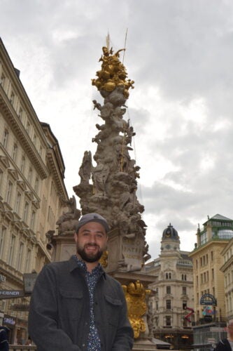 Joey Bradshaw in Vienna, Austria.