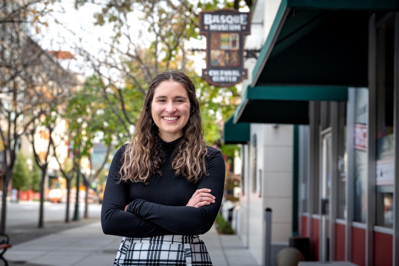 Portrait of Amaya Herrera at Basque Block