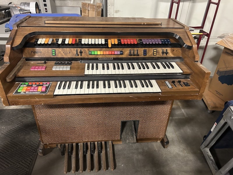 Warehouse items in storage