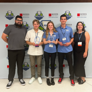 Civil Engineering students pose at the ASCE Championships in Provo, Utah, after finishing 3rd in the country.