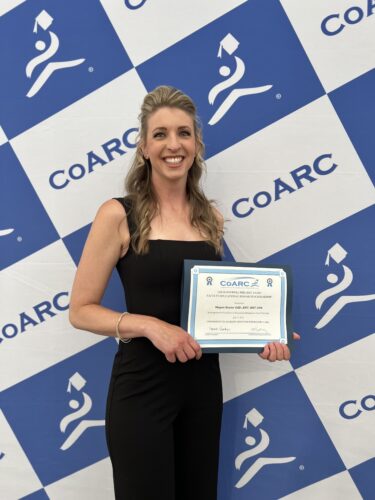 Megan Koster with AARC Award