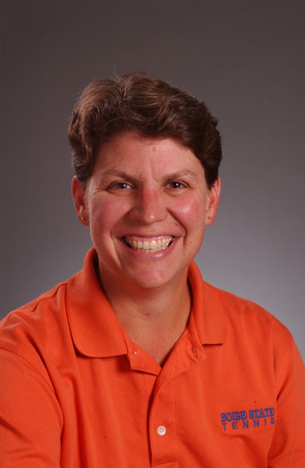 Studio portrait of former Boise State athletics staff member Lori Hays